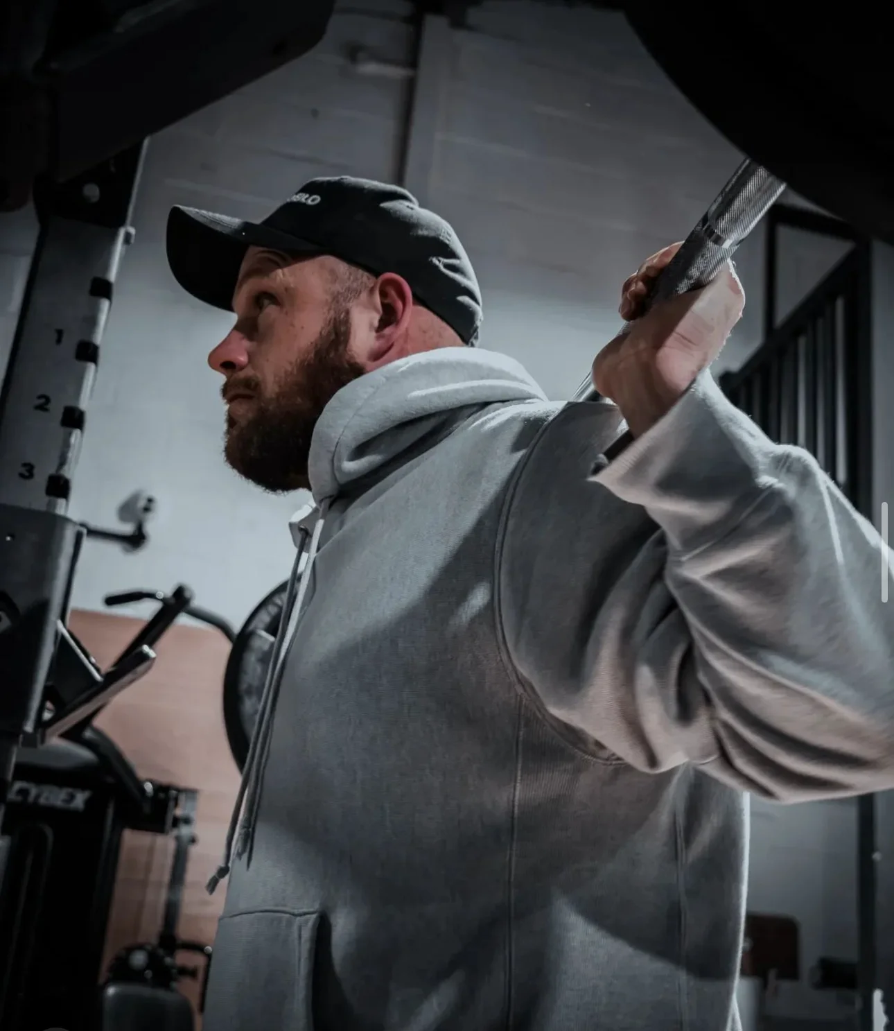 Image showing Gav (aka realign) squatting during one to one coaching